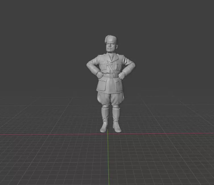Benito Mussolini 3D print model_0