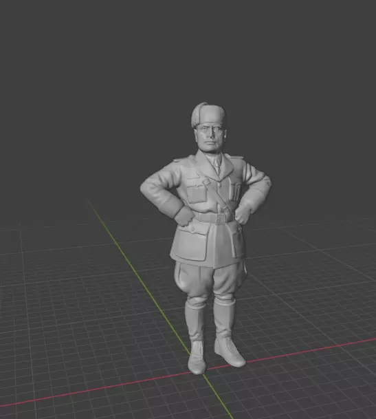 Benito Mussolini 3D print model_20