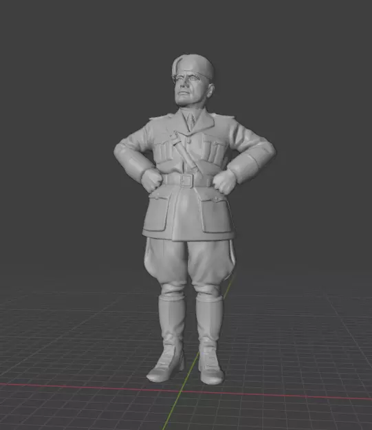 Benito Mussolini 3D print model_24