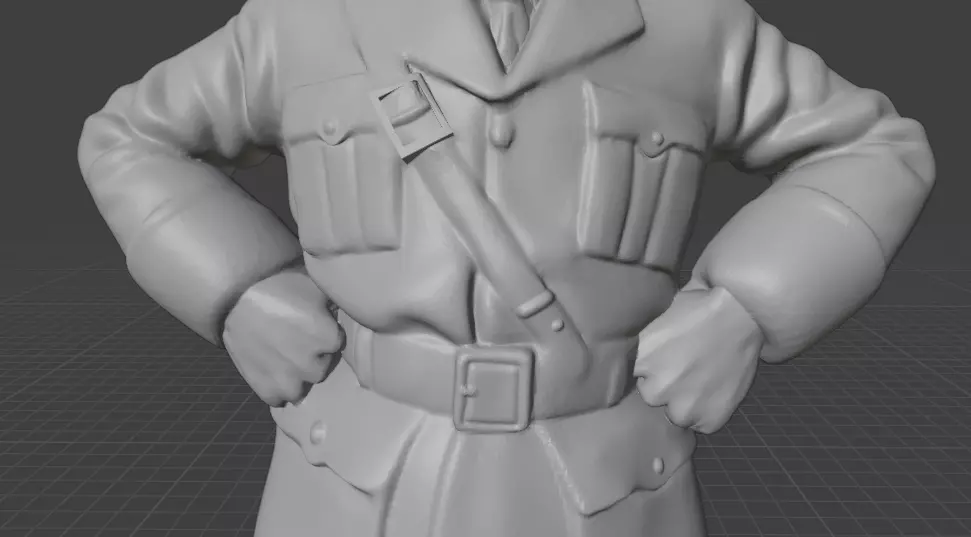 Benito Mussolini 3D print model_13