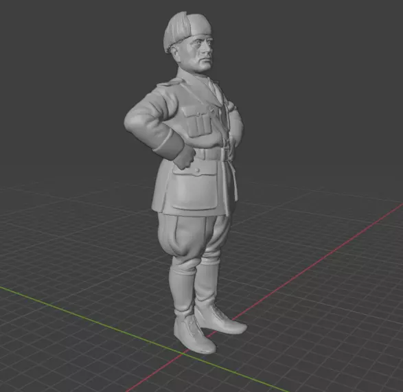 Benito Mussolini 3D print model_1