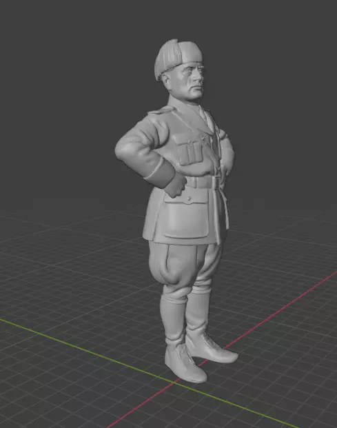 Benito Mussolini 3D print model_11