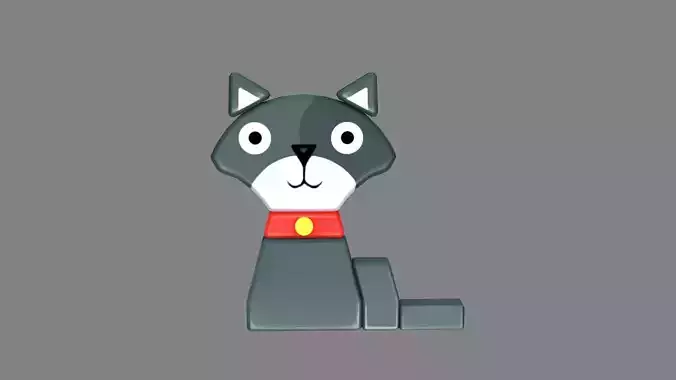 Animal shape blocks - Black cat toys