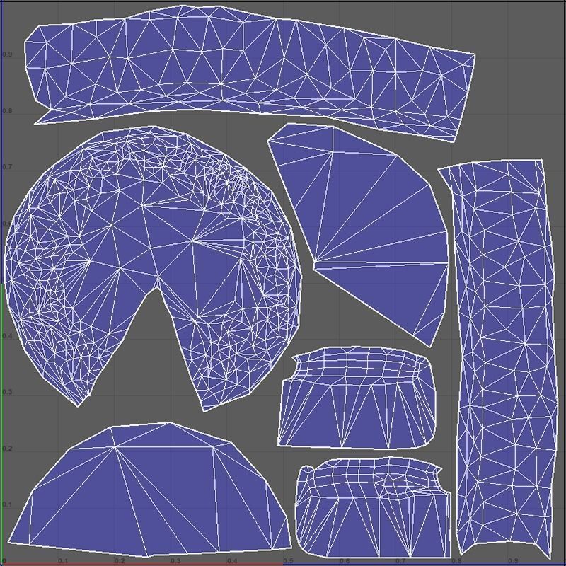 CheesecakeCaramelChart Low-poly 3D model_7