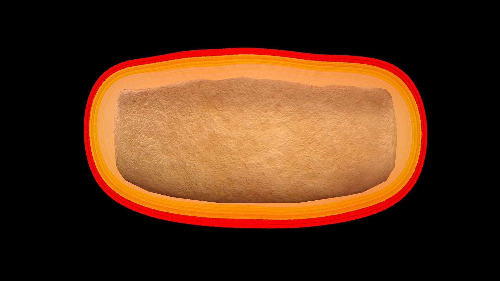 CheesecakeCaramelChart Low-poly 3D model_4