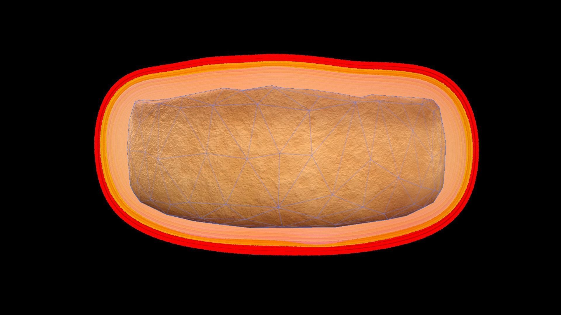 CheesecakeCaramelChart Low-poly 3D model_10