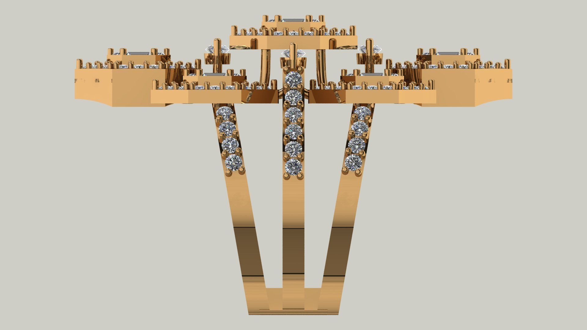 RING DIAMOND 3D print model_2