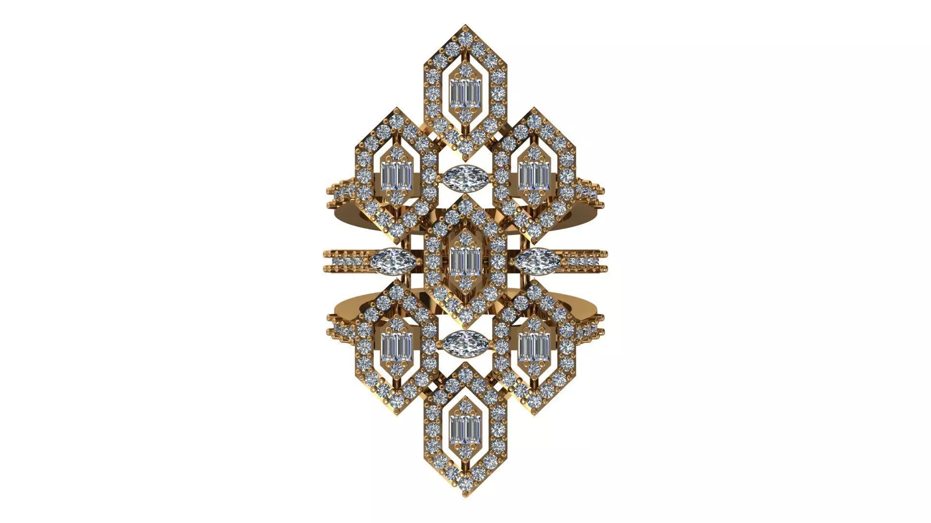 RING DIAMOND 3D print model_0