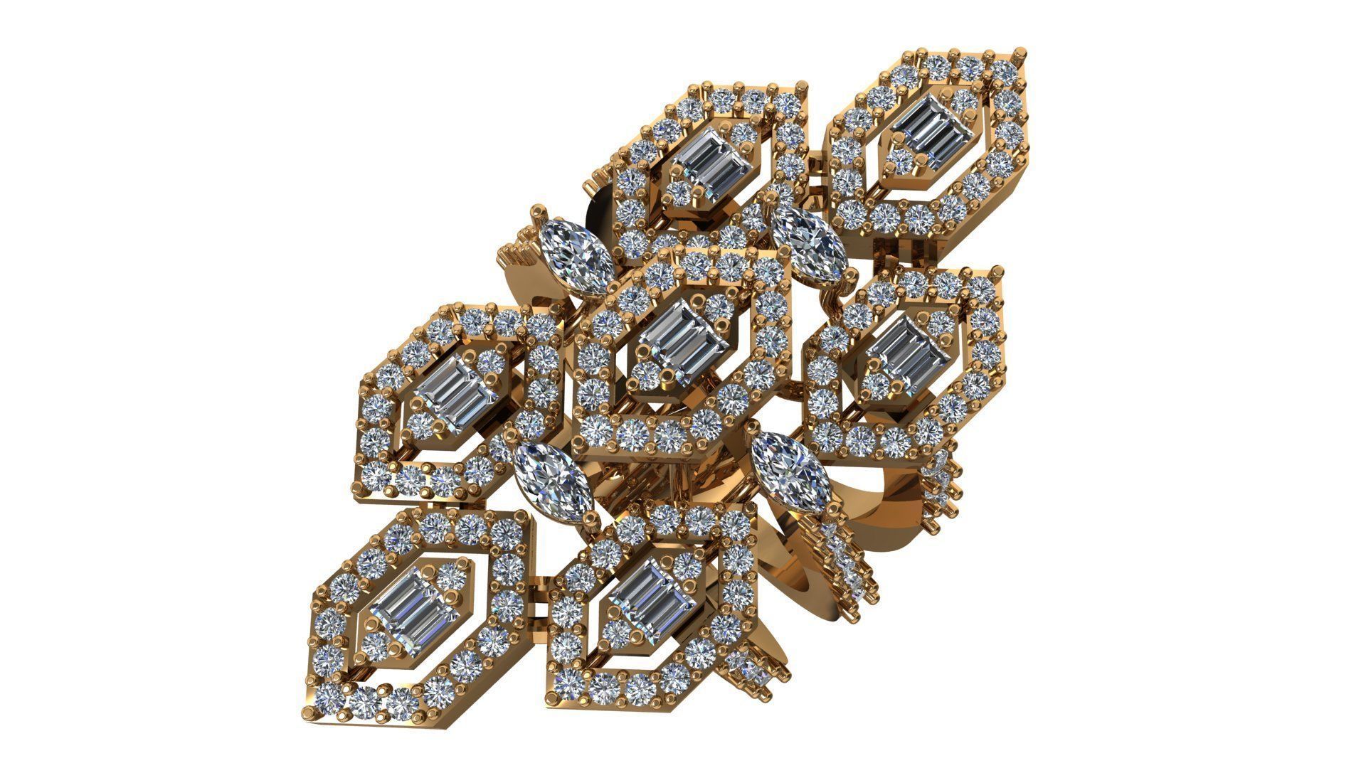 RING DIAMOND 3D print model_6