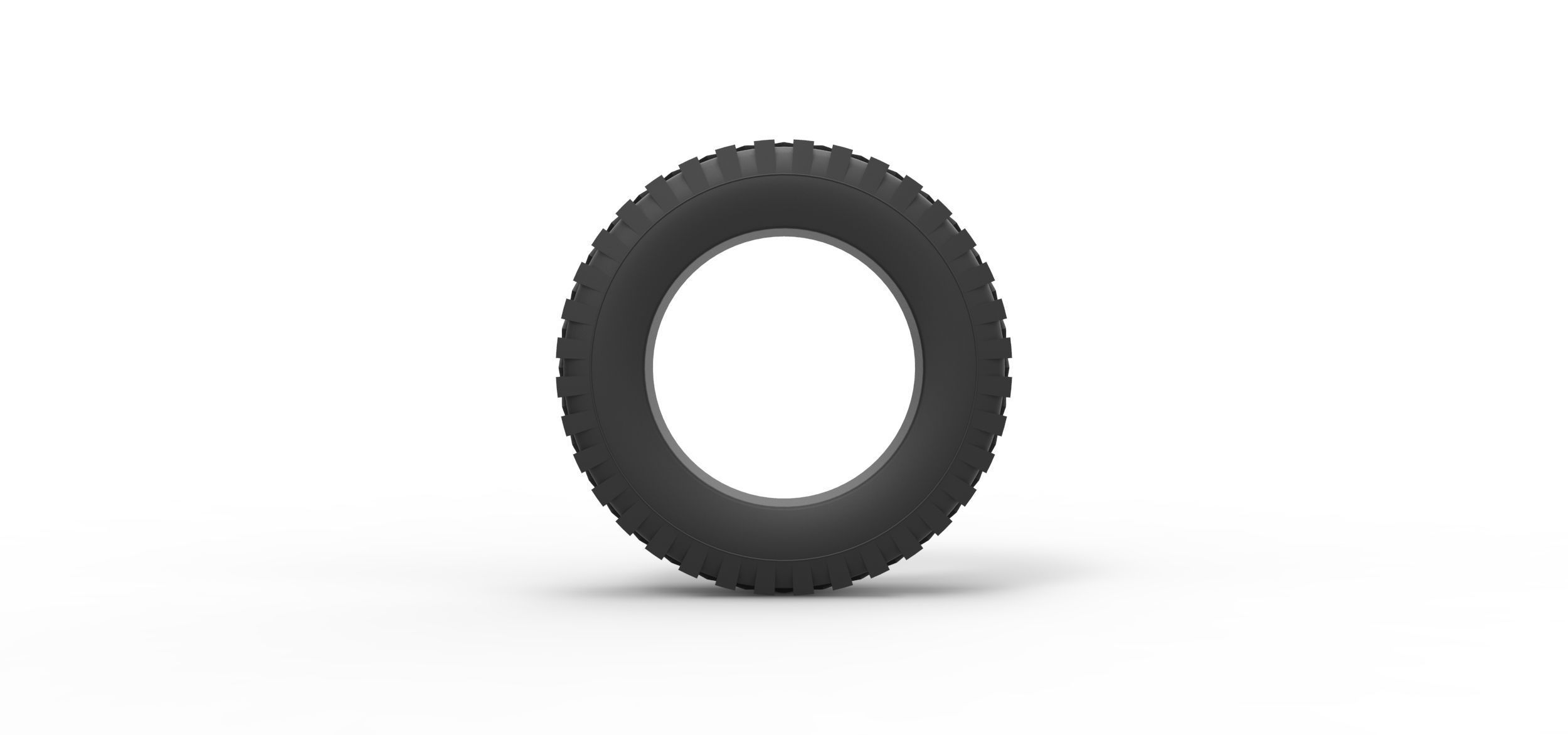 Offroad tire 73 Scale 1 to 25 3D print model_4