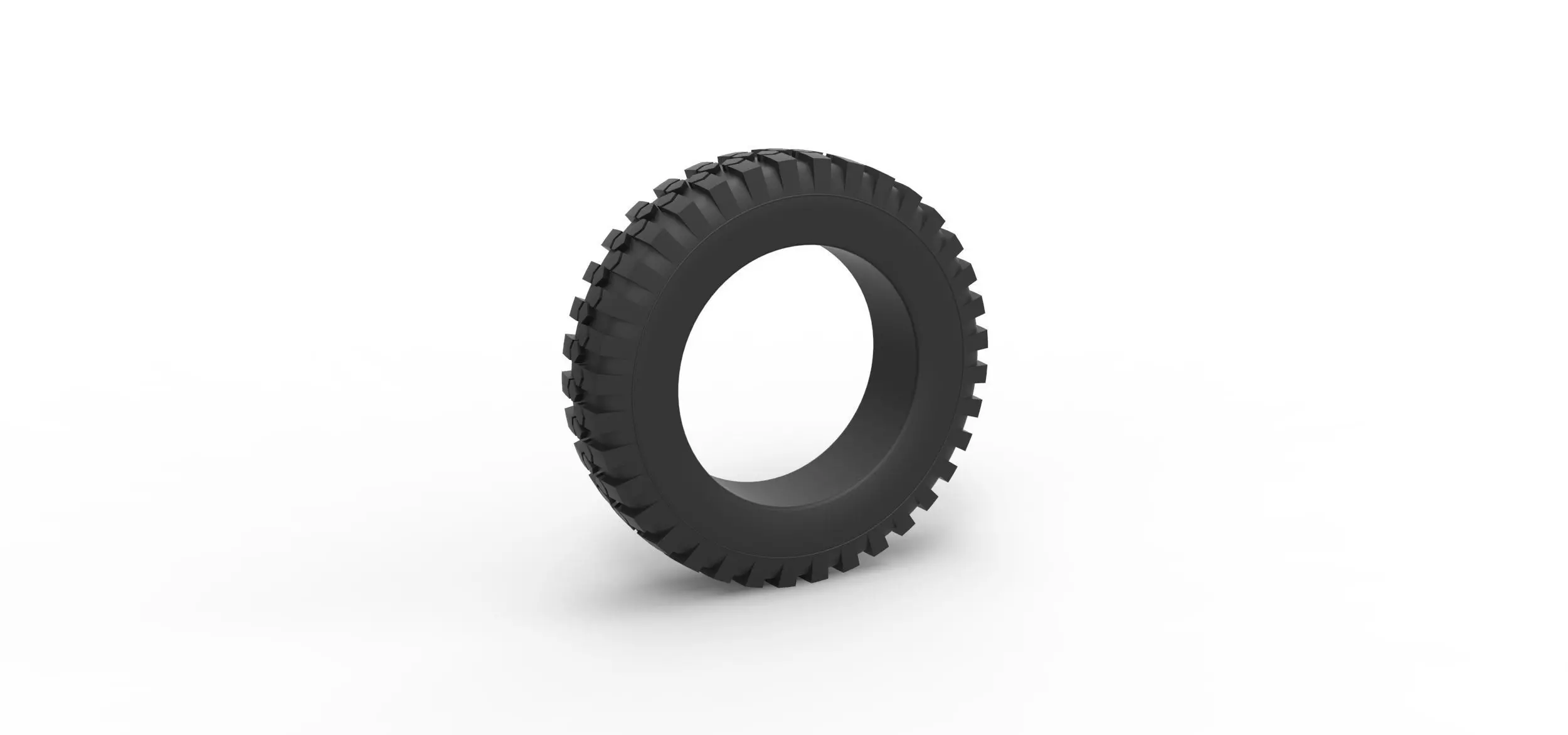 Offroad tire 73 Scale 1 to 25 3D print model_0