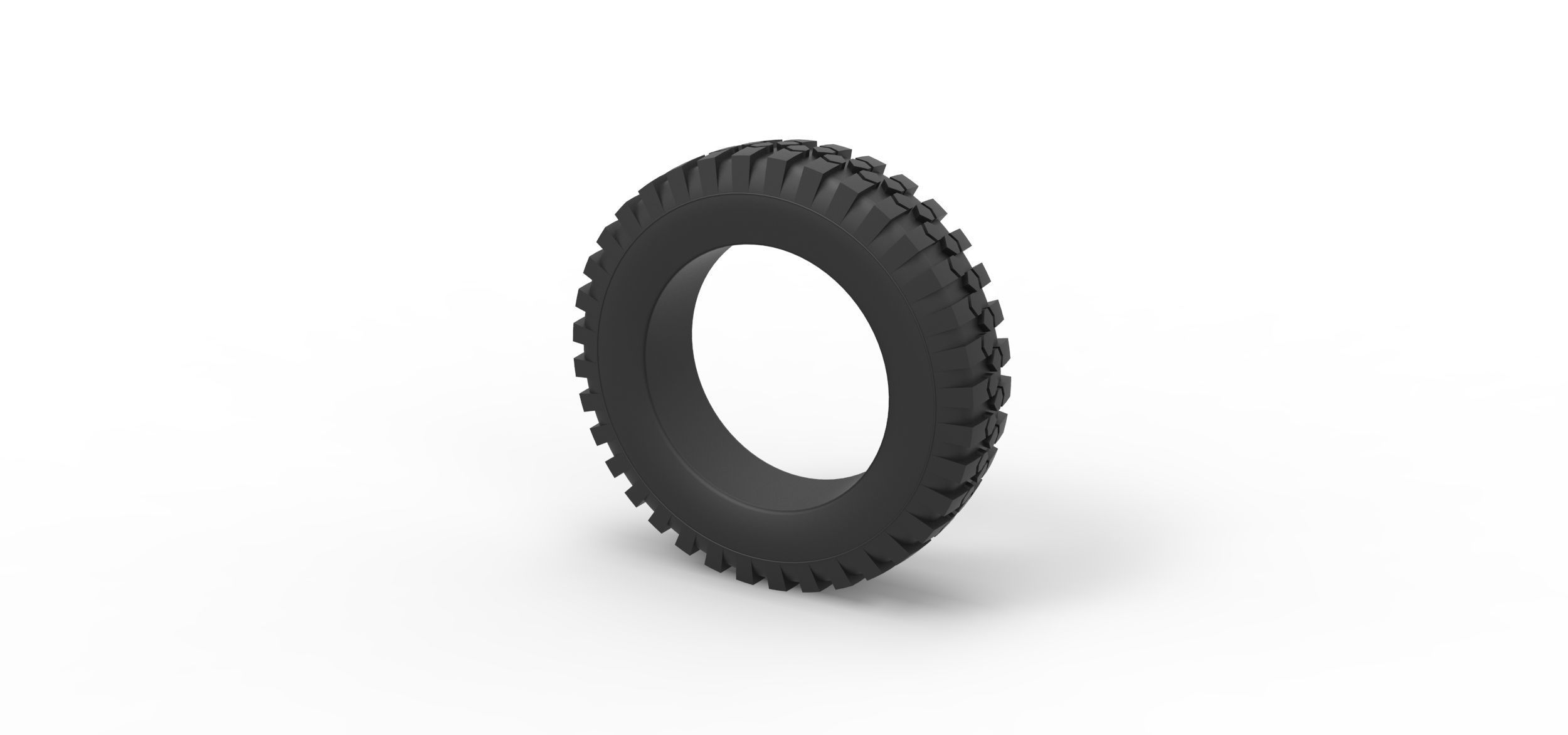 Offroad tire 73 Scale 1 to 25 3D print model_6
