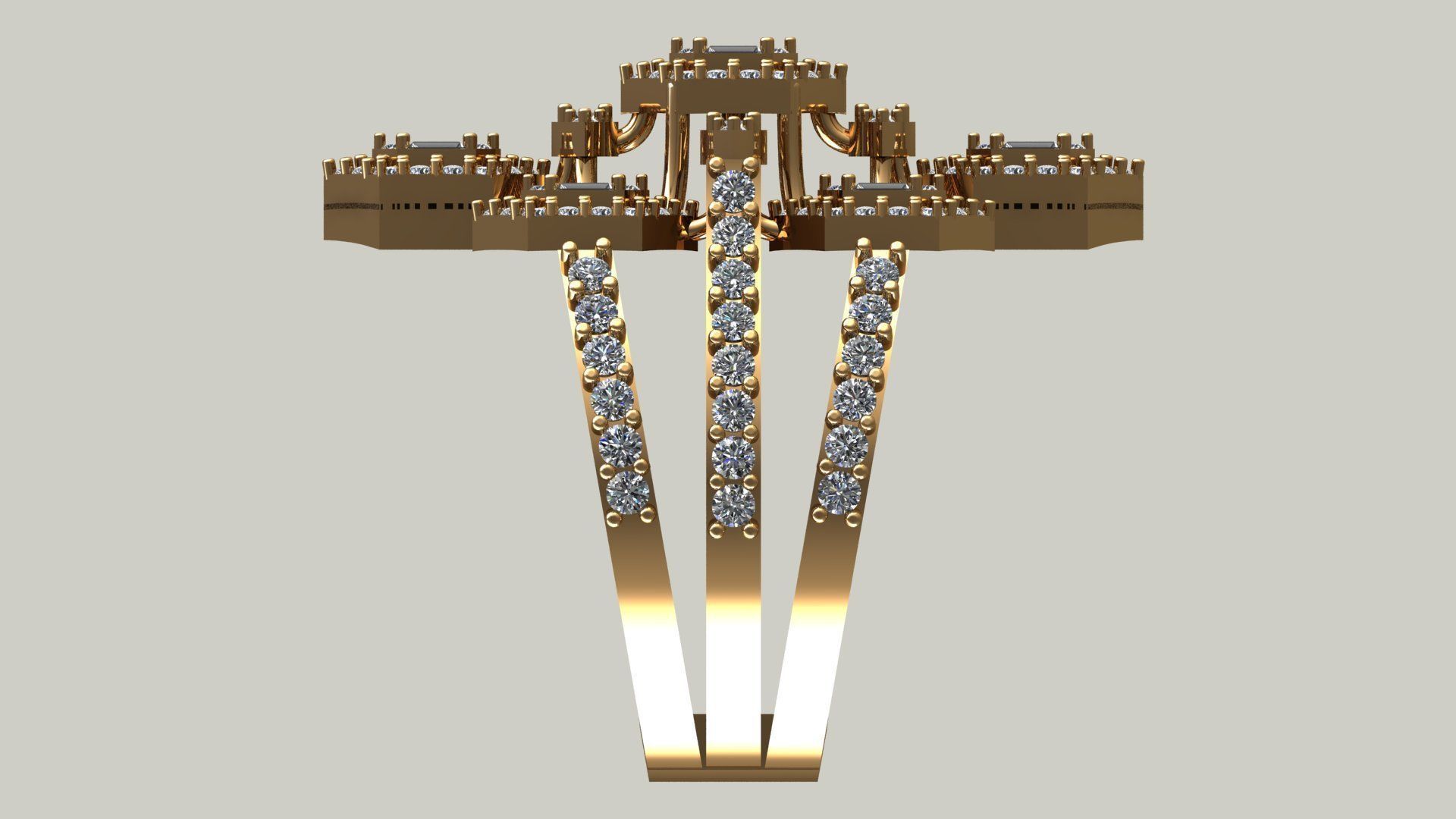 DIAMOND RING 3D print model_1