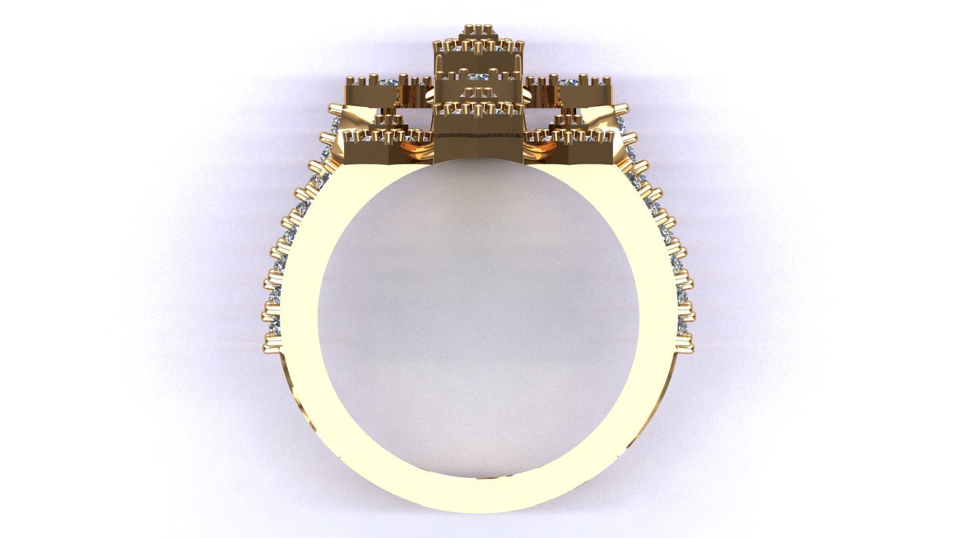 DIAMOND RING 3D print model_4