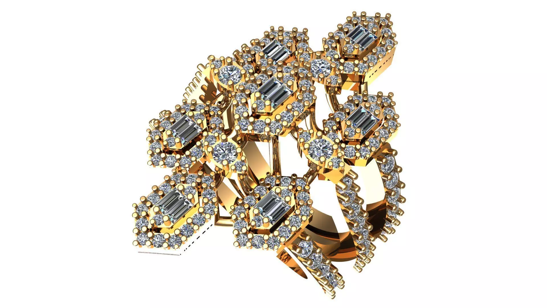 DIAMOND RING 3D print model_0