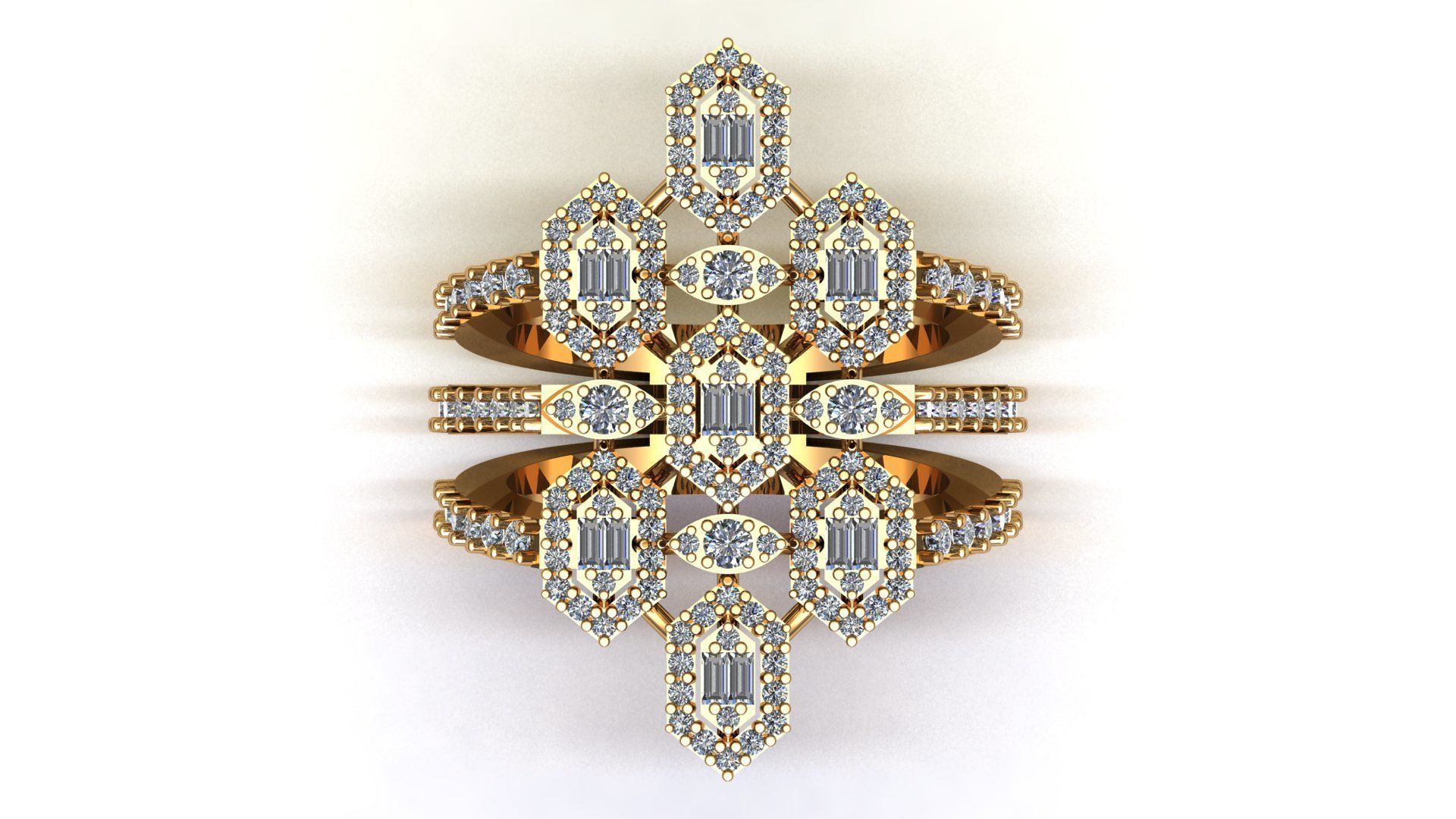 DIAMOND RING 3D print model_2