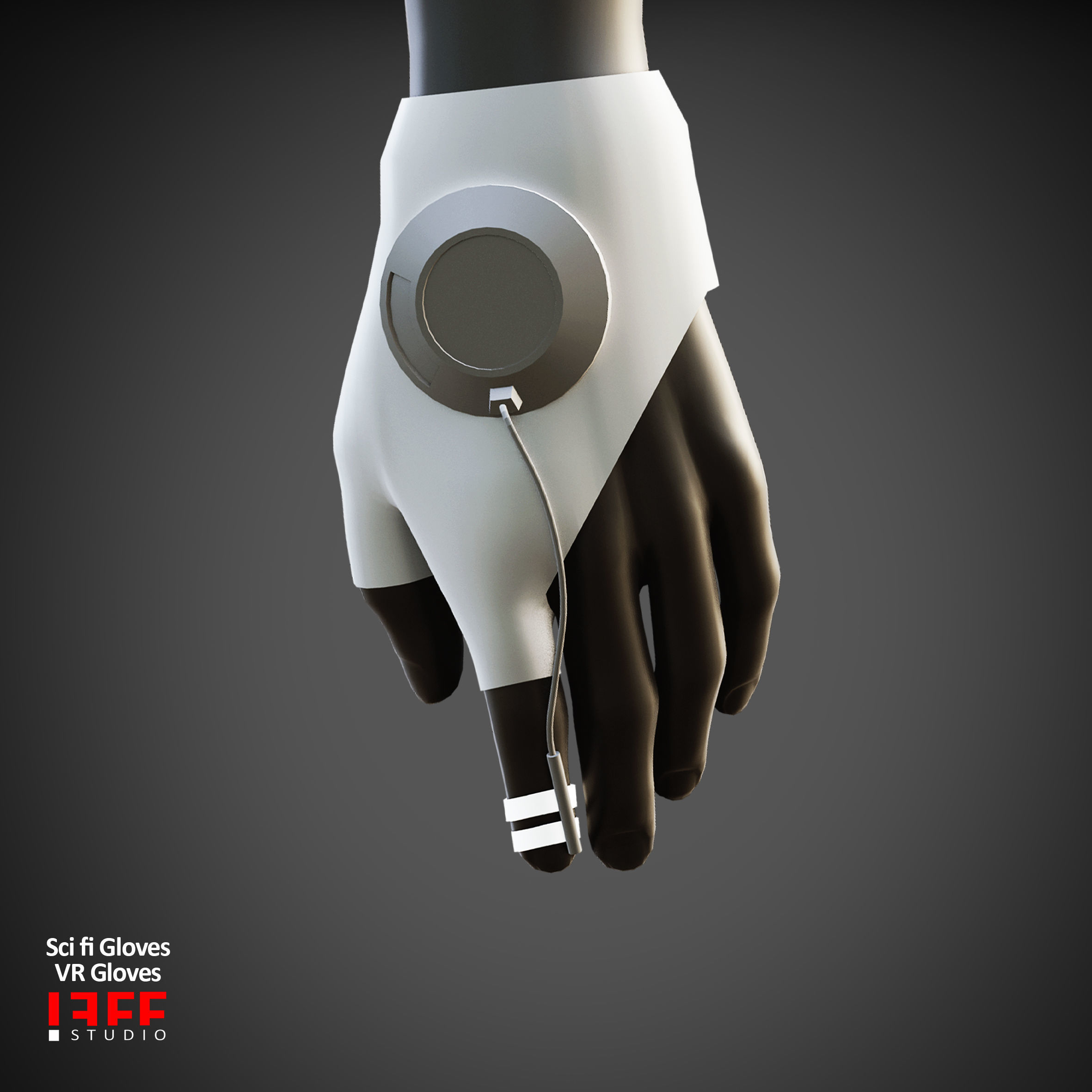 13 VR CLOVES  SCI FI GLOVES MODELS VOL 21 Low-poly 3D model_10