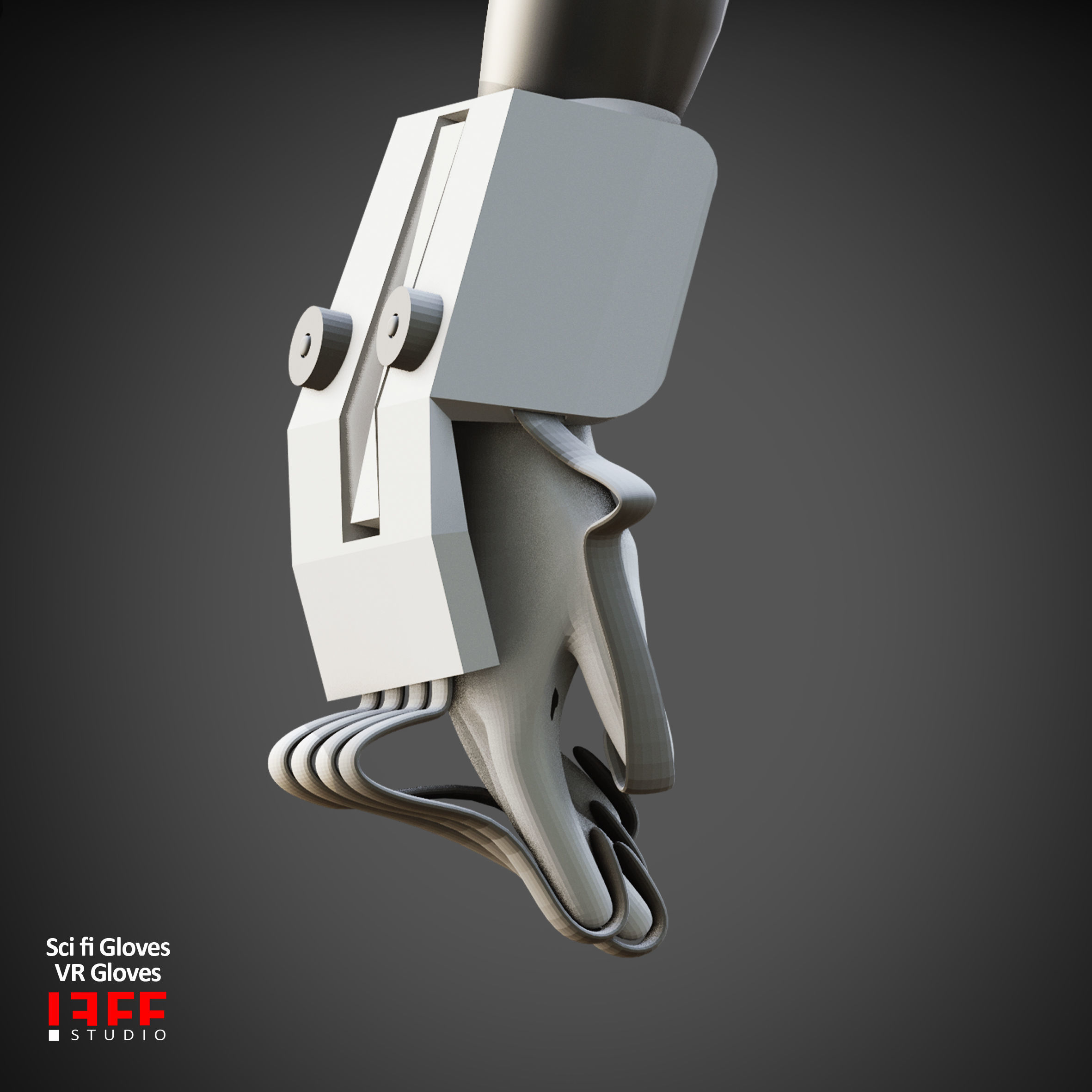 13 VR CLOVES  SCI FI GLOVES MODELS VOL 21 Low-poly 3D model_11