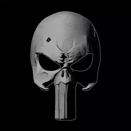 The Punisher Marvel Mask Printable STL