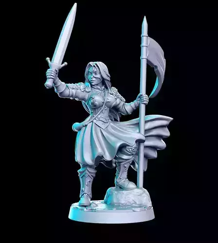 Eowyn The Hobbit The Lord of the Rings LOTR 32mm Pre-supported