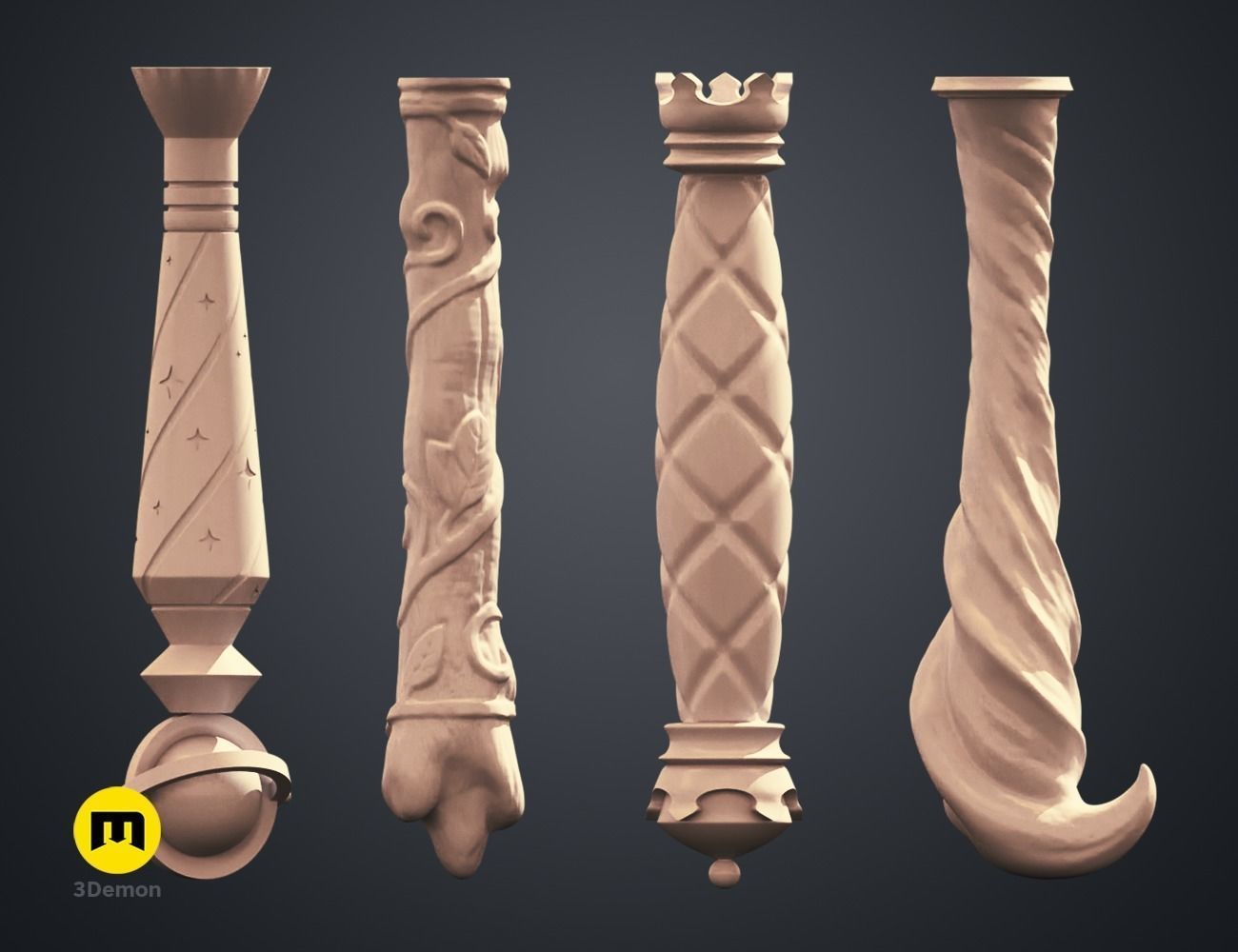 Hogwarts Legacy Wands Bundle 3D print model_12