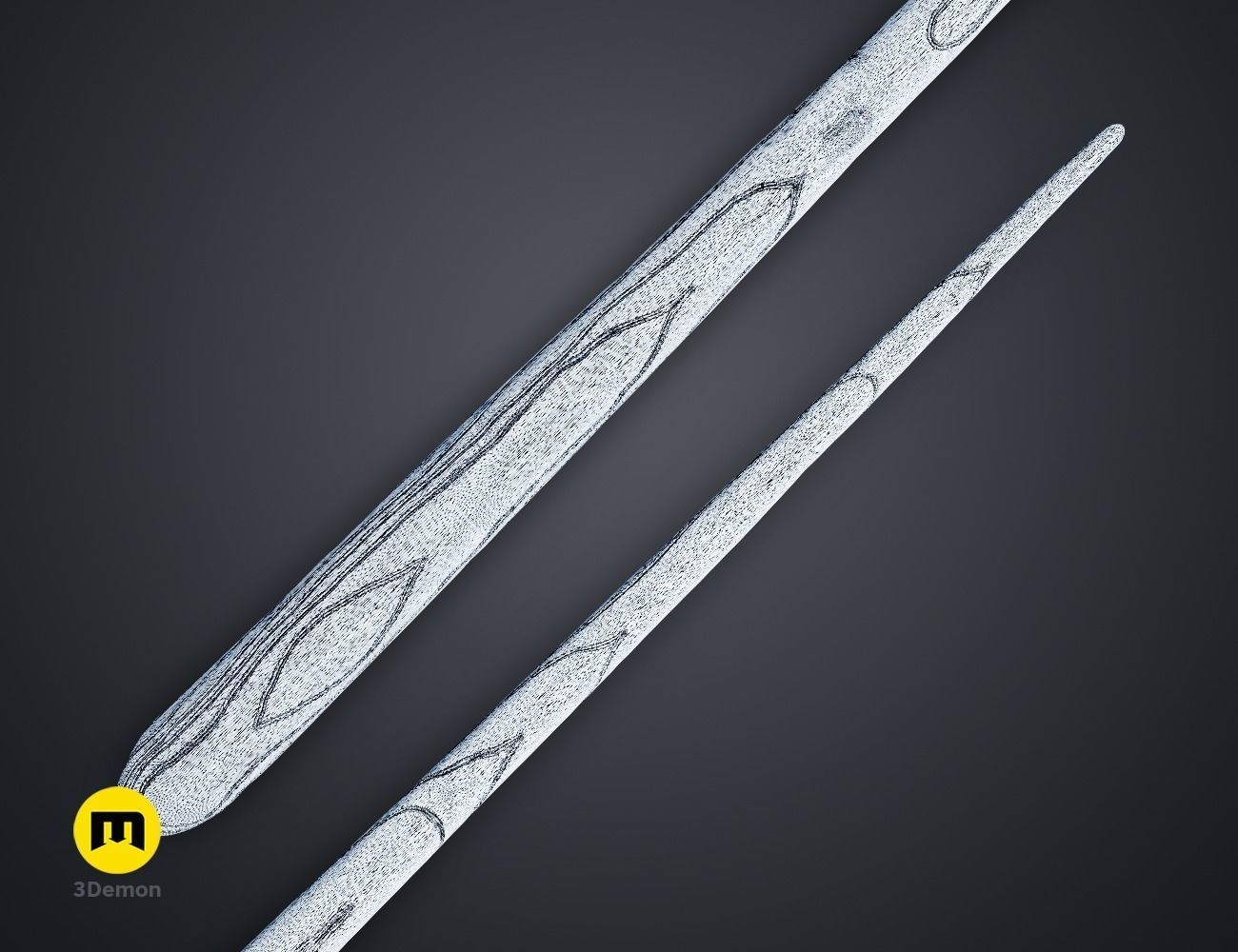 Hogwarts Legacy Wands Bundle 3D print model_36