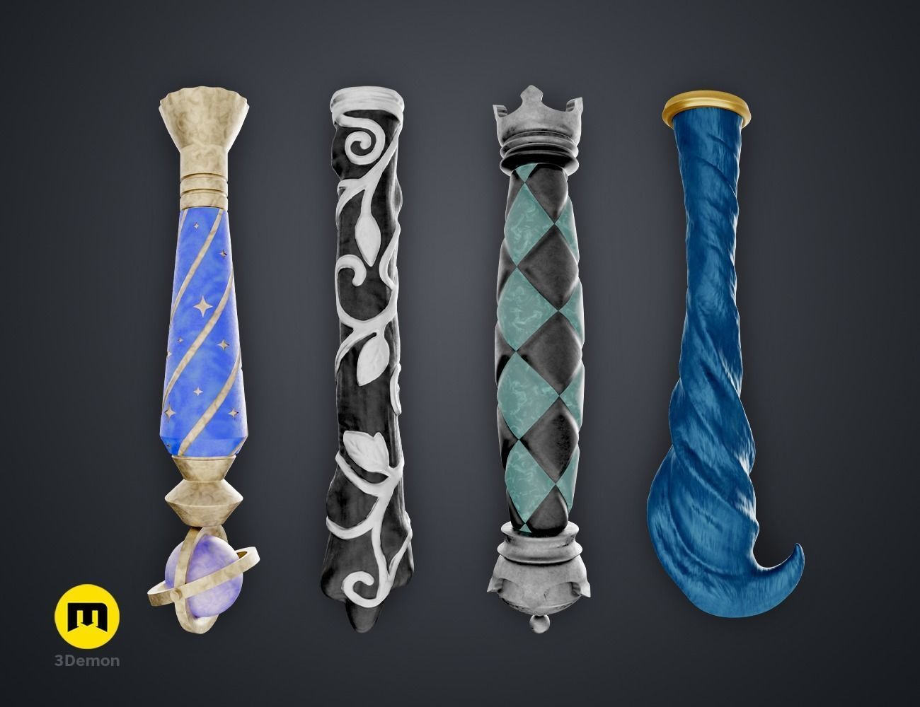 Hogwarts Legacy Wands Bundle 3D print model_5