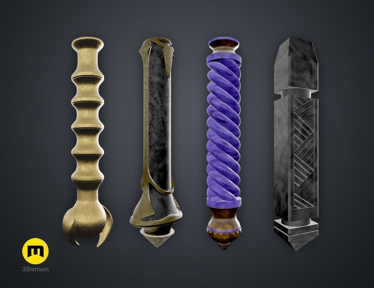 Hogwarts Legacy Wands Bundle 3D print model_8