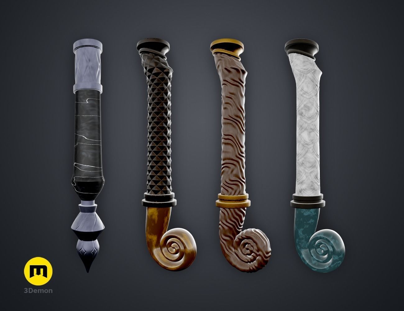 Hogwarts Legacy Wands Bundle 3D print model_6