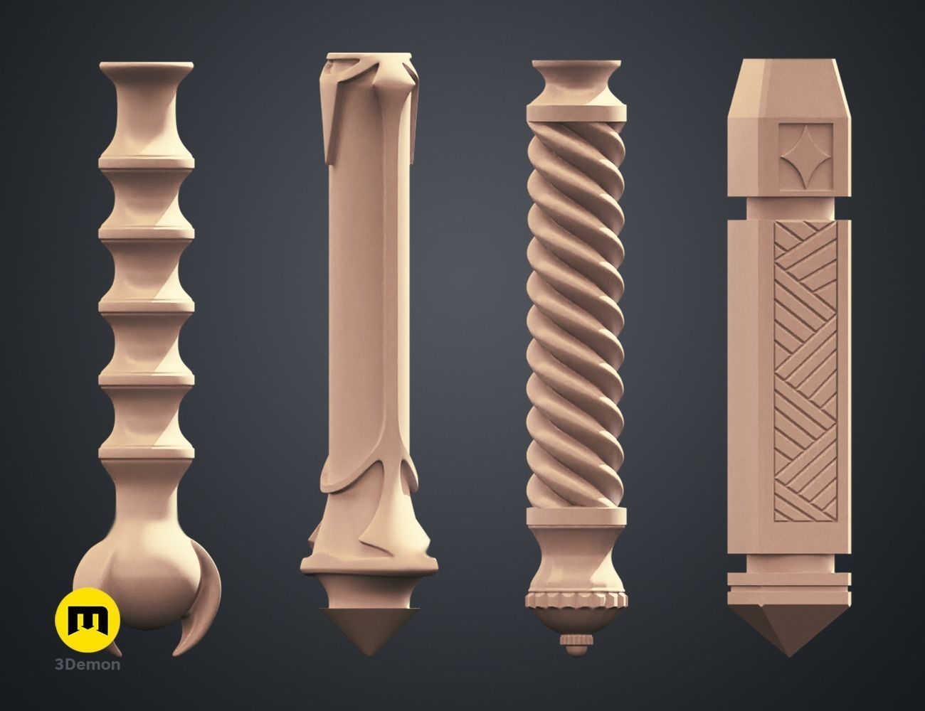 Hogwarts Legacy Wands Bundle 3D print model_14