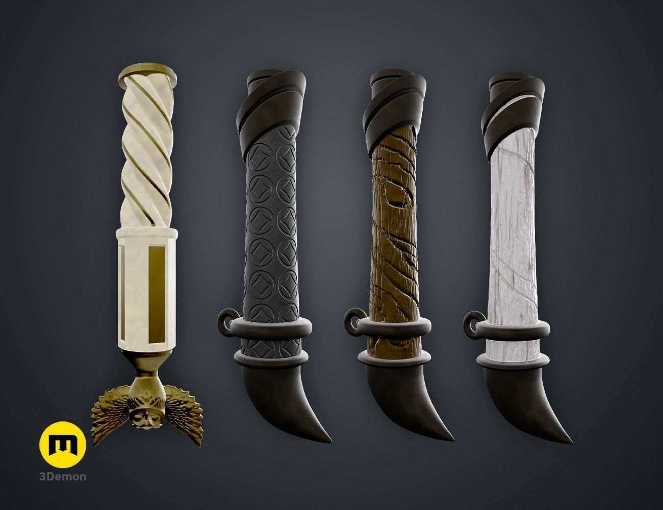 Hogwarts Legacy Wands Bundle 3D print model_7