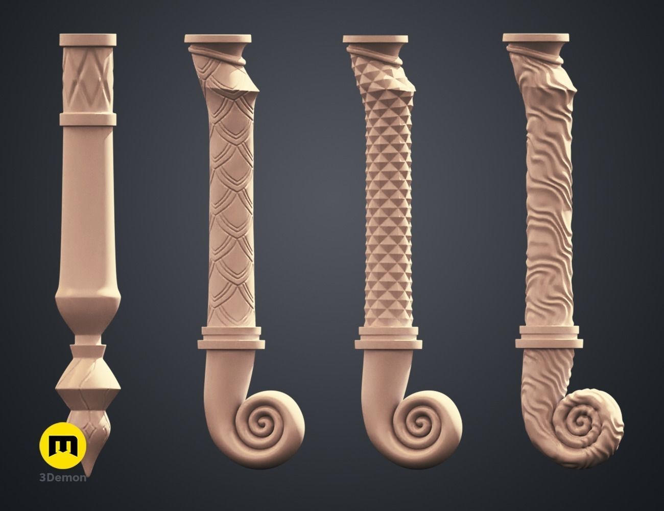 Hogwarts Legacy Wands Bundle 3D print model_13