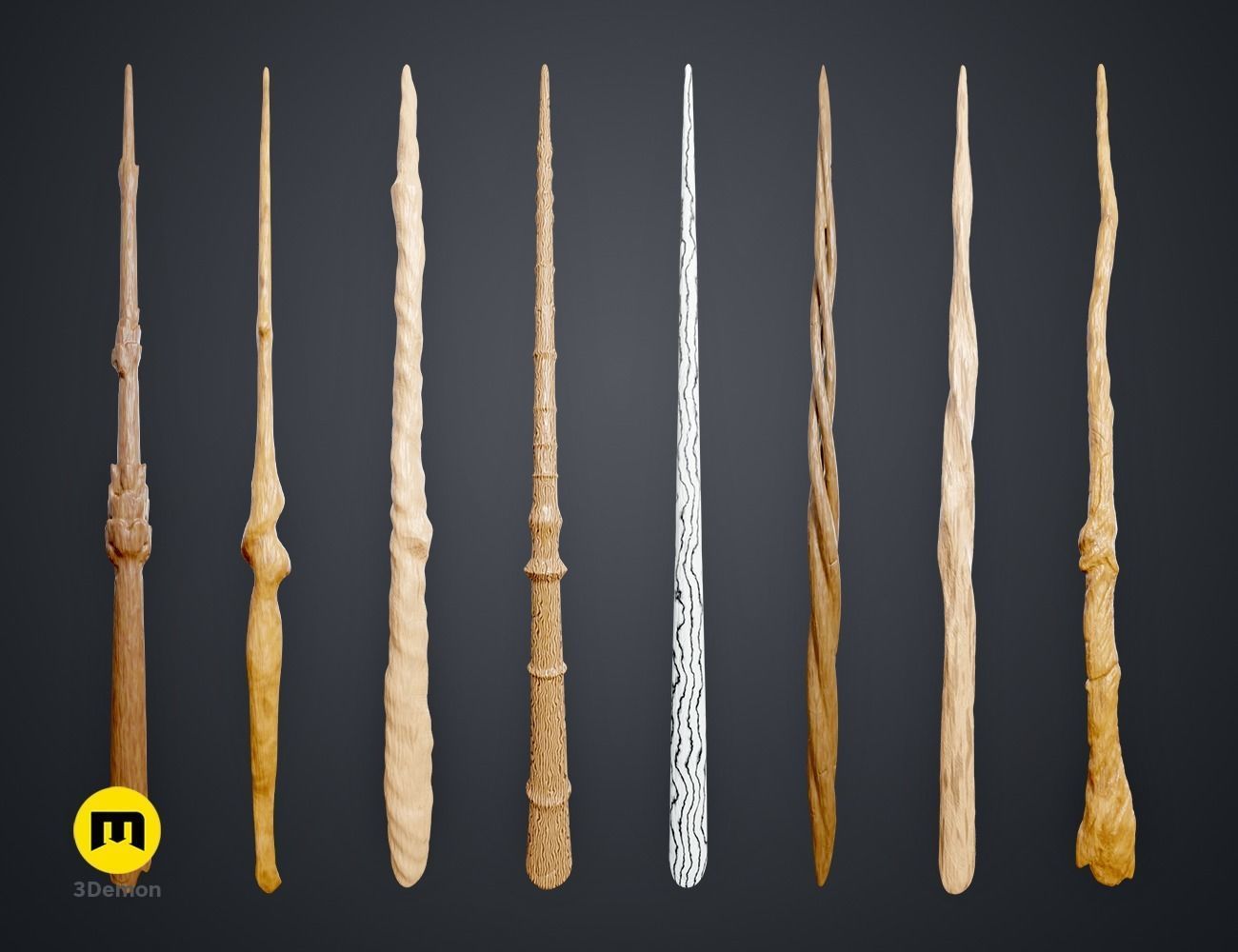 Hogwarts Legacy Wands Bundle 3D print model_4