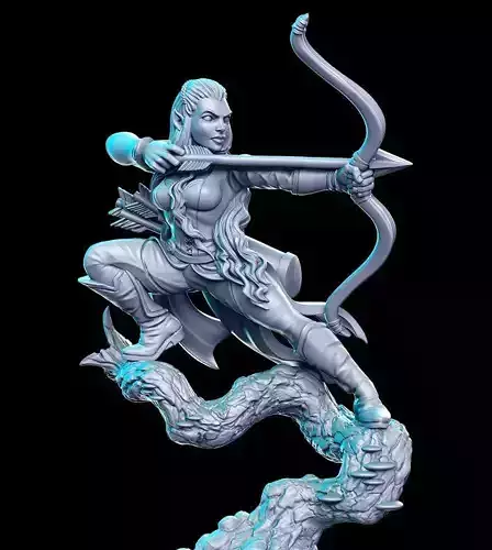 Tauriel Archer Hobbit Lord of the Rings LOTR 32mm Pre-supported