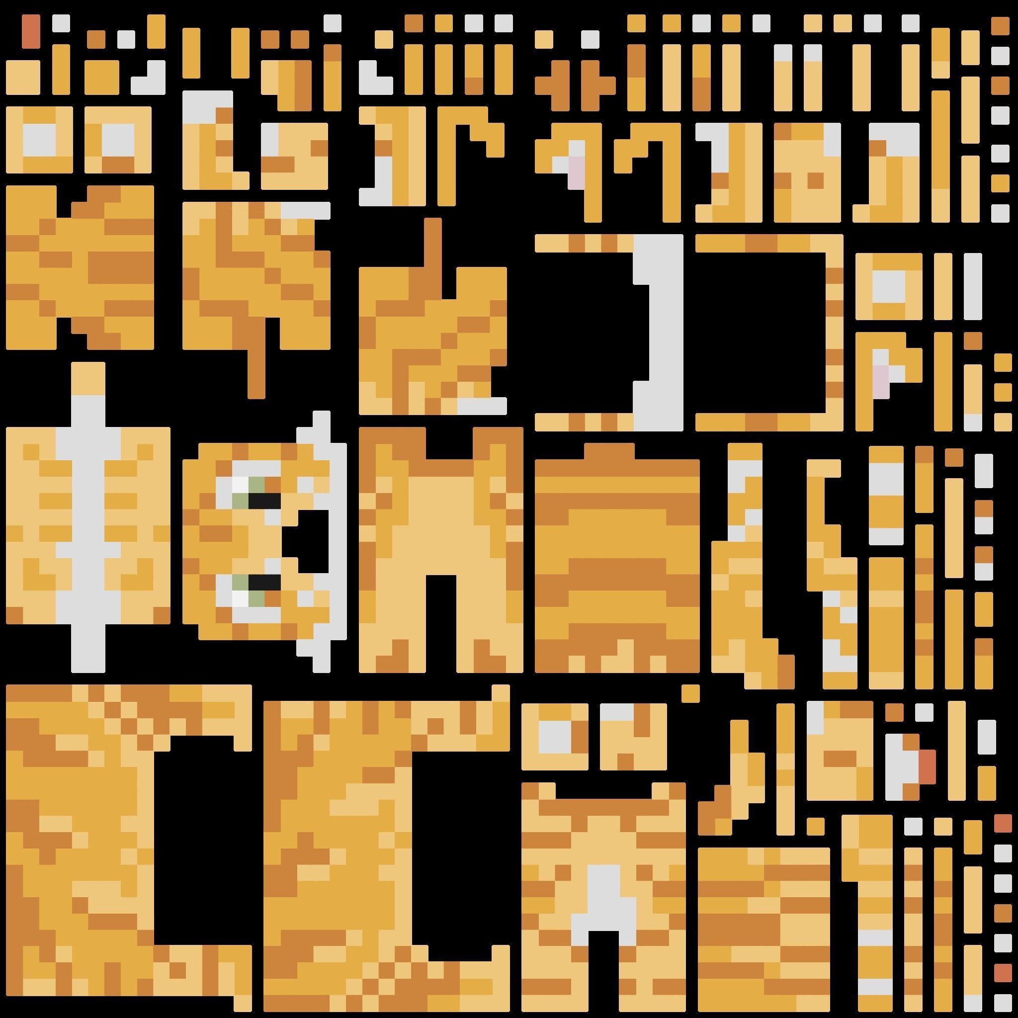 Voxel Cat Low-poly 3D model_9