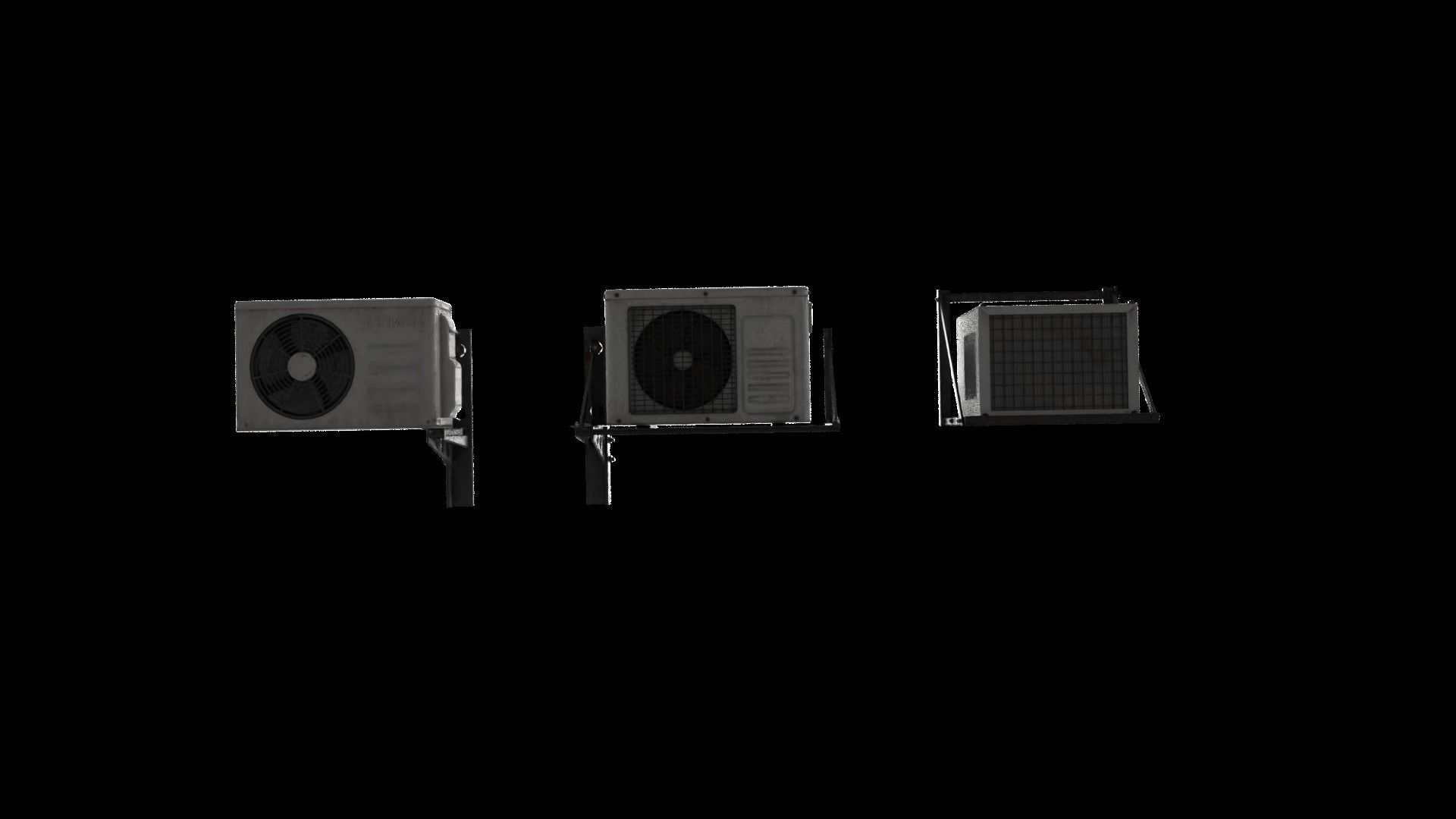 Cool Breeze AC Units for Ultimate Comfort Low-poly 3D model_5