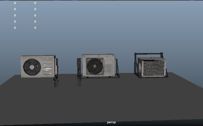 Cool Breeze AC Units for Ultimate Comfort Low-poly 3D model_19