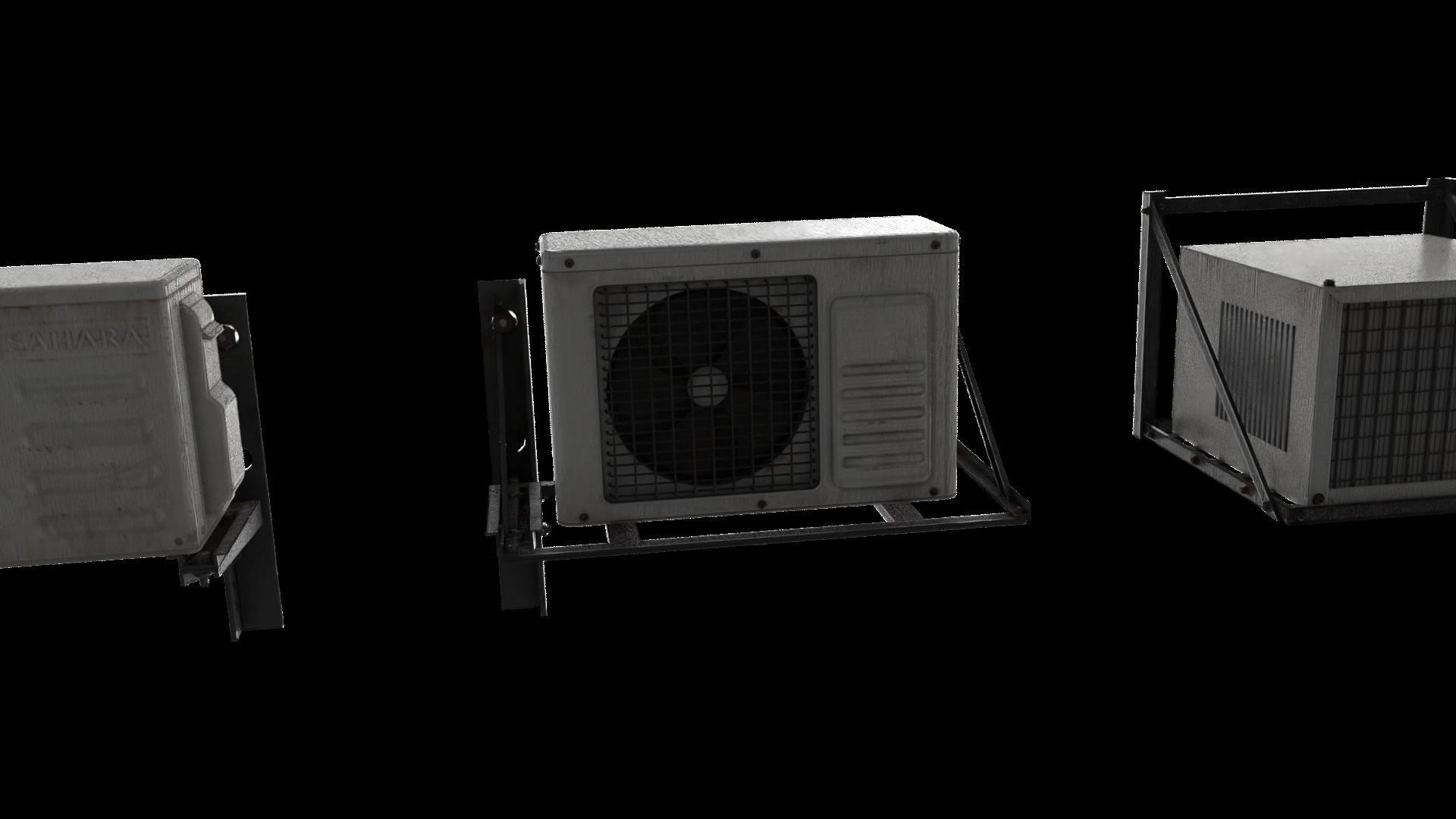 Cool Breeze AC Units for Ultimate Comfort Low-poly 3D model_14