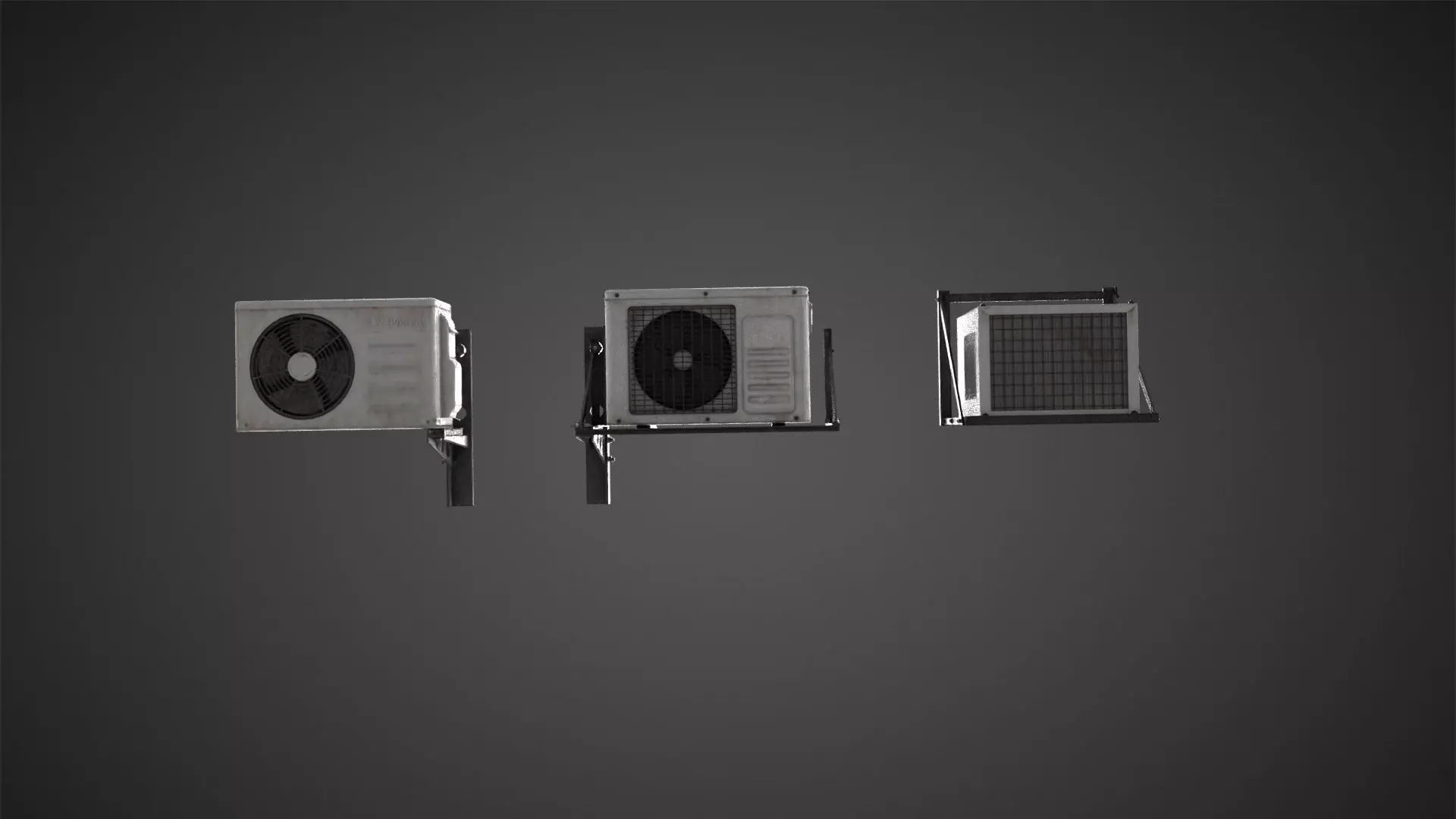 Cool Breeze AC Units for Ultimate Comfort Low-poly 3D model_0