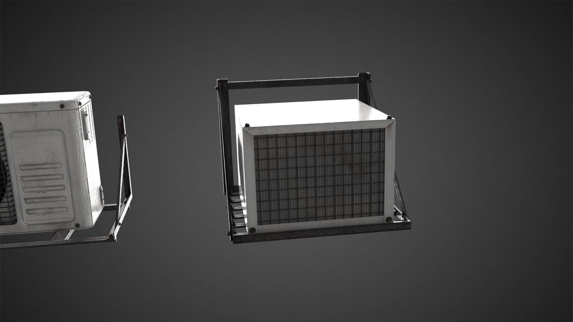 Cool Breeze AC Units for Ultimate Comfort Low-poly 3D model_8