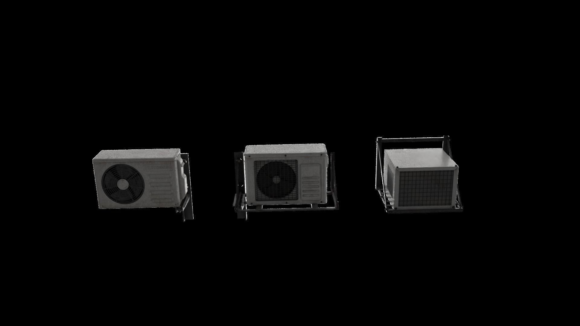 Cool Breeze AC Units for Ultimate Comfort Low-poly 3D model_9