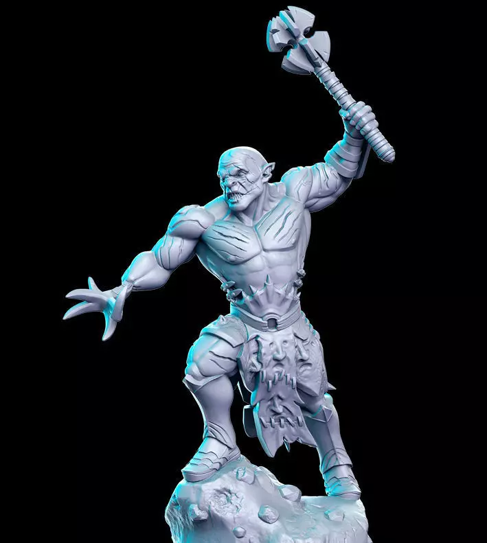 Azog The Hobbit The Lord of the Rings LOTR 32mm Pre-supported 3D print model