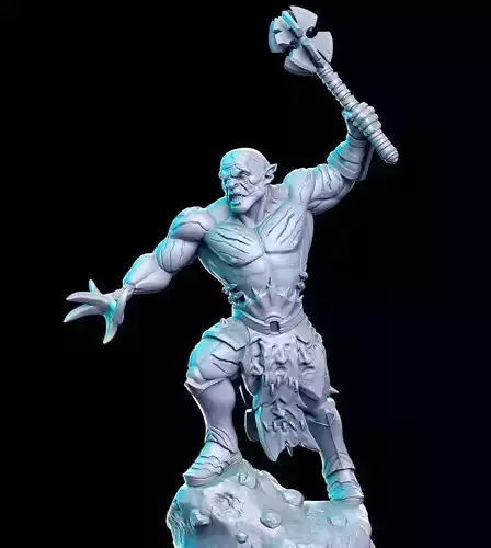 Azog The Hobbit The Lord of the Rings LOTR 32mm Pre-supported 3D print model
