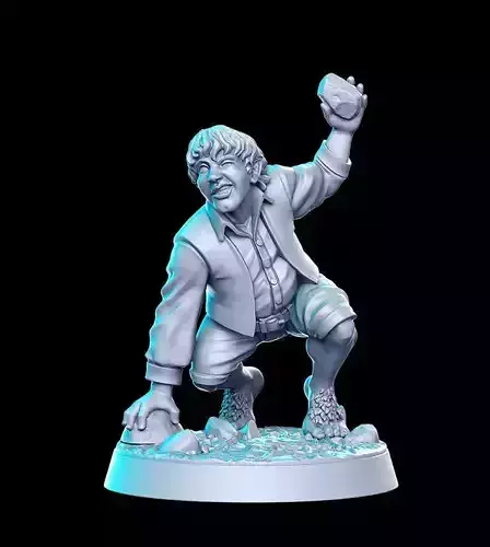 Merry The Hobbit The Lord of the Rings LOTR 32mm Pre-supported 3D print model