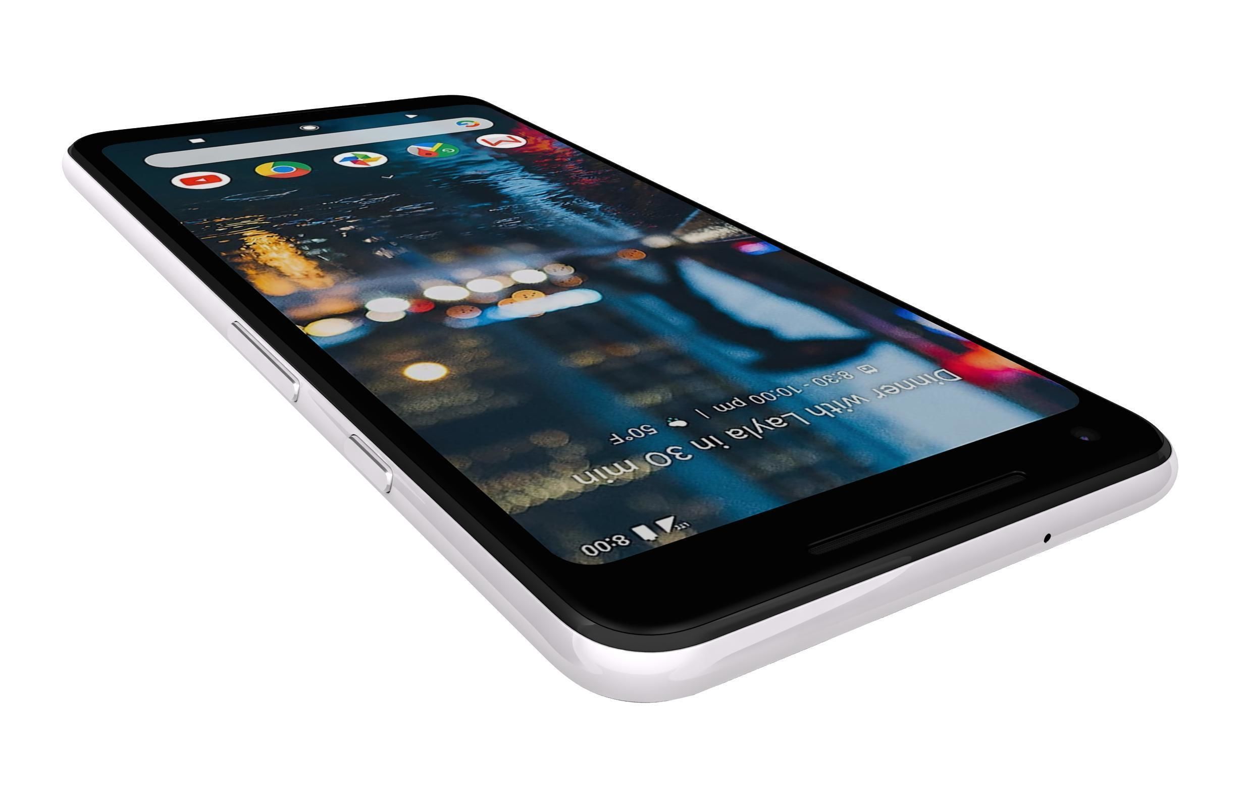 Google Pixel 2 XL White Low-poly 3D model_13