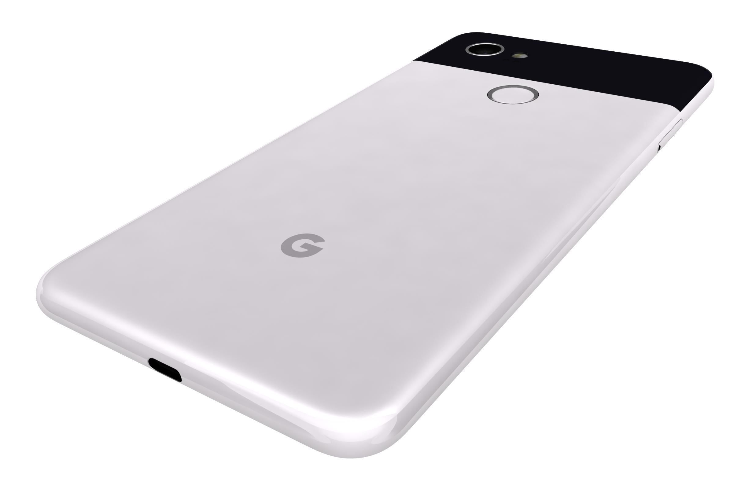 Google Pixel 2 XL White Low-poly 3D model_14