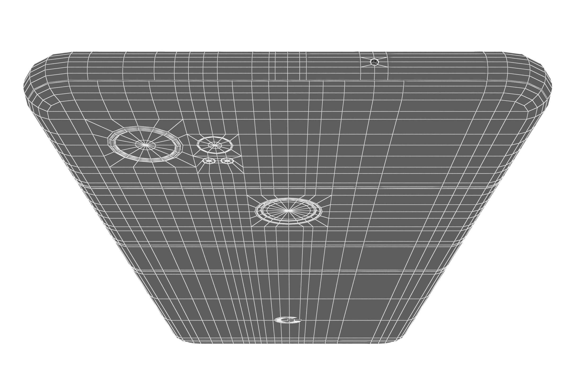 Google Pixel 2 XL Black And White Low-poly 3D model_31