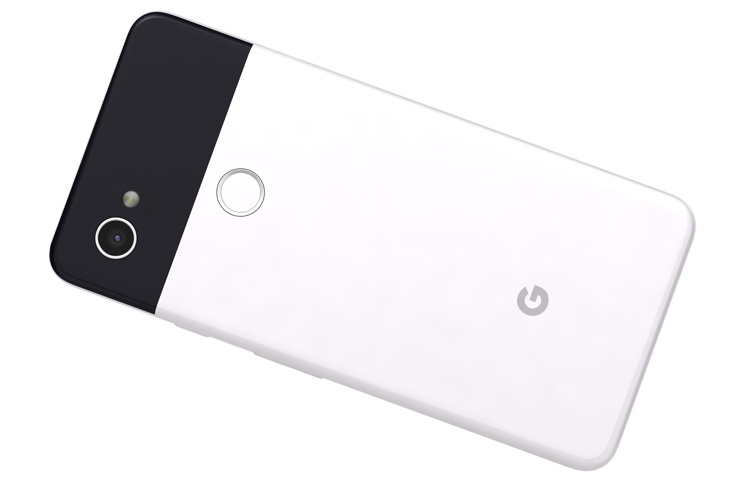 Google Pixel 2 XL Black And White Low-poly 3D model_24