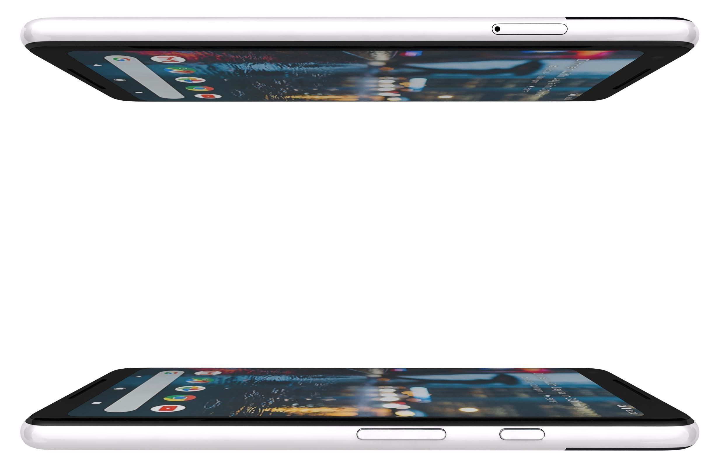 Google Pixel 2 XL Black And White Low-poly 3D model_22