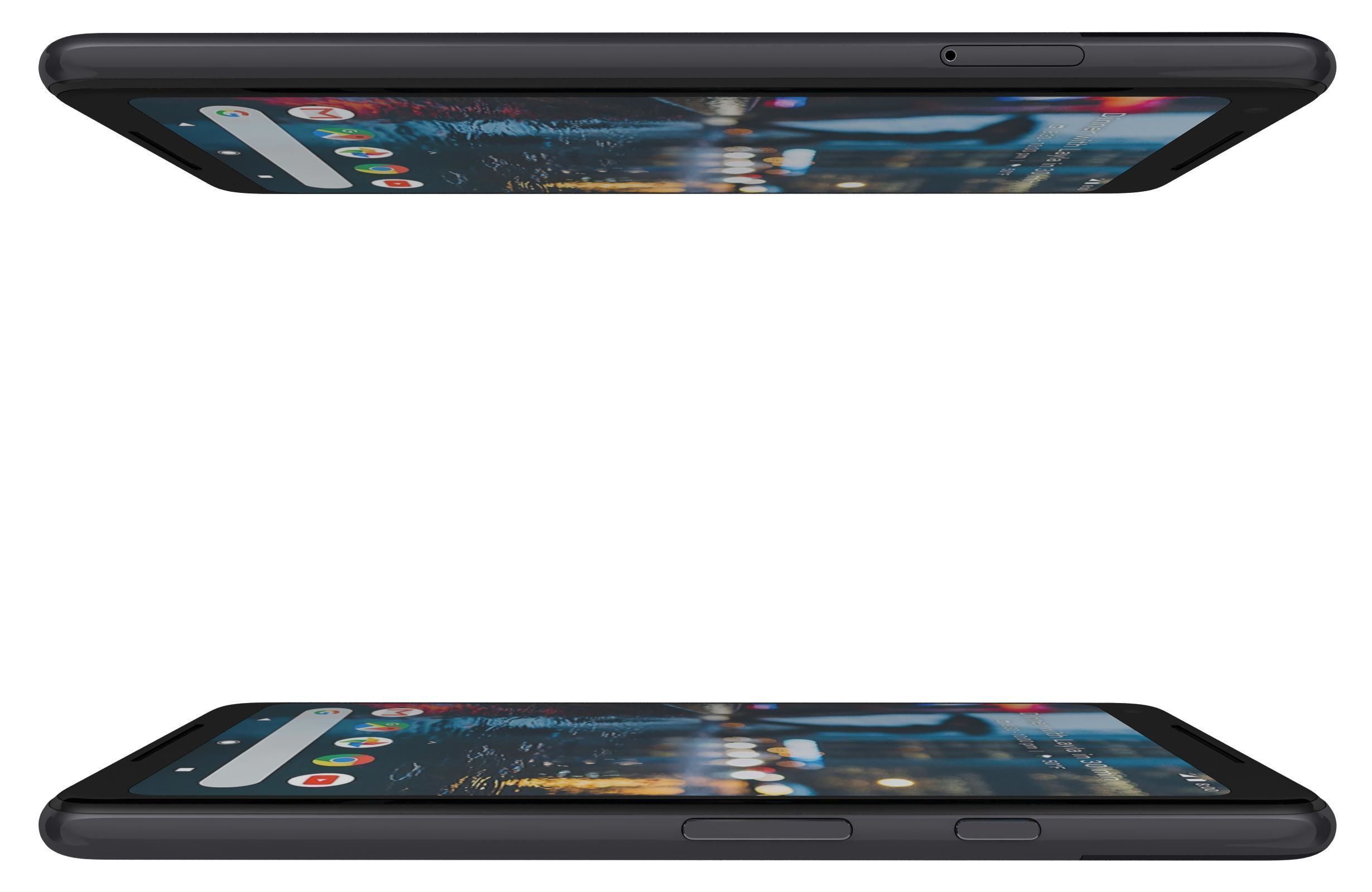 Google Pixel 2 XL Black And White Low-poly 3D model_11